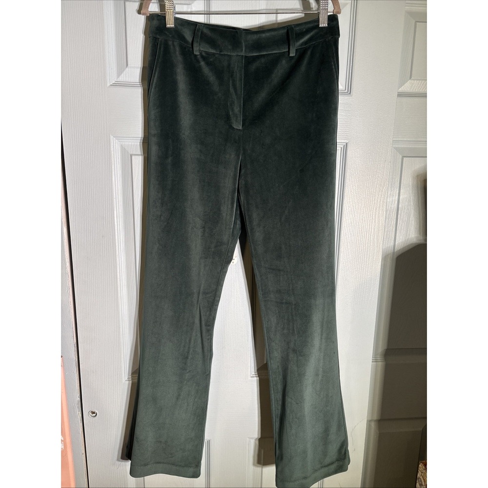 Anthropologie Maison d'Amelie Dress Pants Womens Size 8 Velvet, Green.